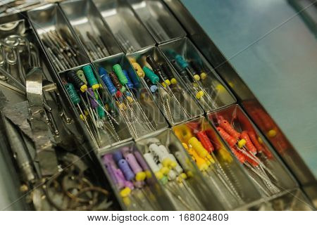 Close Up Dental Burs And Tools