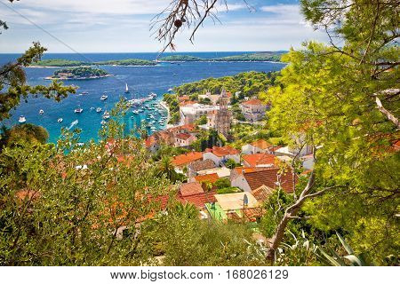 Town Of Hvar From Above