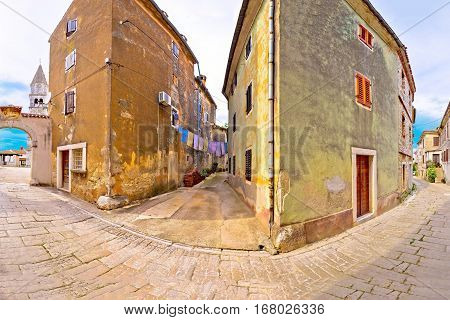 Town Of Visnjan Old Stone Street View