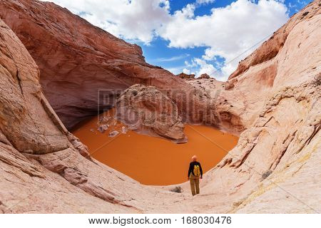 Unusual natural formation Cosmic Astray in Grand Staircase-Escalante National Monument, Utah, United States