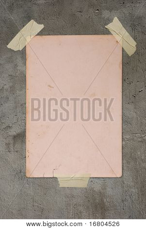 altes Photo an Wand