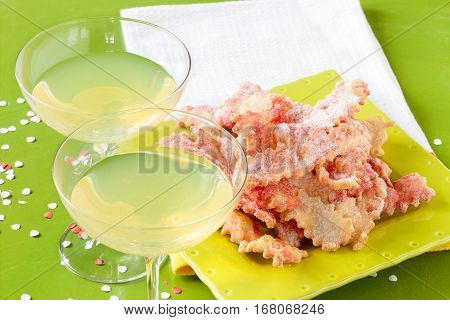 Lemon Cocktail And Fritters