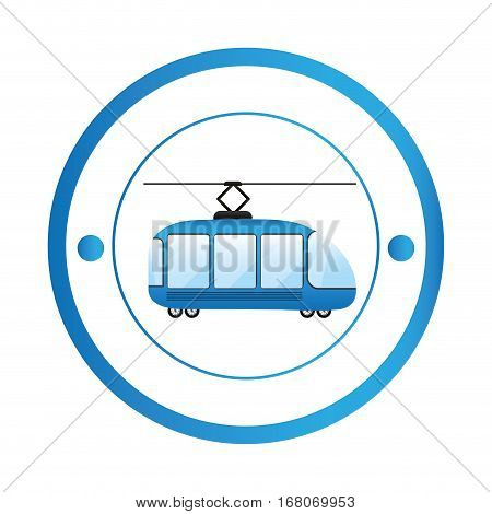 Tranvia urban transport icon vector illustration graphic design
