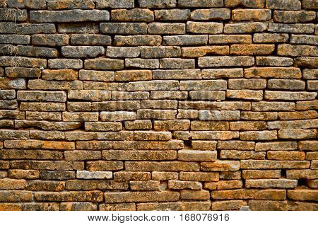 Background of old and ruin brick wall texture