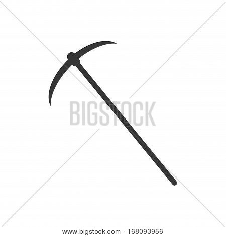 pick axe tool mining pictogram vector illustration eps 10
