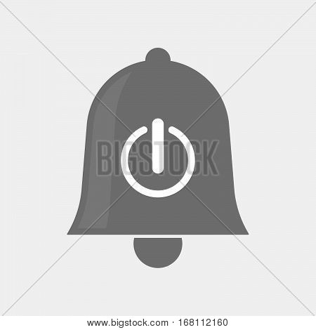 Isolated  Bell With An Off Button