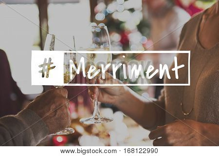 Celebrate Cheers Merrirent Toast Heppy Life