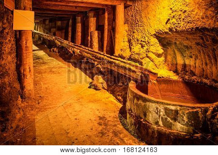 Underground Corridor In A Mine
