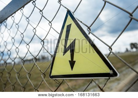 High Voltage Post Or High Voltage Tower