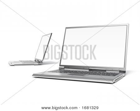 Deux ordinateurs portables