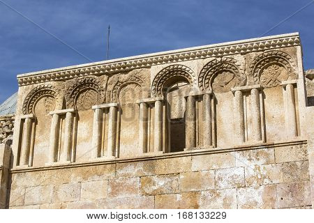 The ruins of the ancient citadel in Amman, Jordan