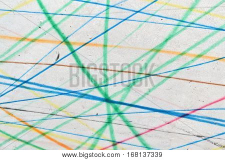 Scribble drawing with colorful lines suitable for background