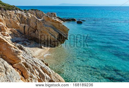 Summer Sithonia Rocky Coast, Greece.