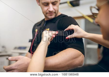 Handsome Man Getting Prepared For Ems Training