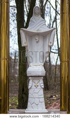Statues of Holy Women in Catholic Church
