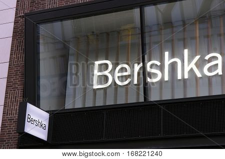 Bershka On A Wall In Amsterdam