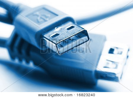 prima close-up beeld van USB-stekker achtergrond selectieve aandacht