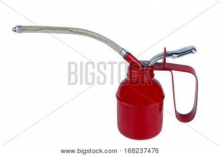Oiler oil hose on a white background