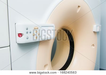 Computed Tomography Or Computed Axial Tomography Scan Machine In Hospital Room