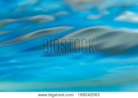 Abstract Macro Of Moving Waves On Luquid