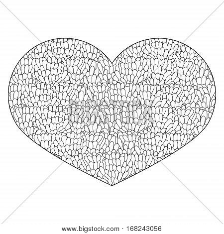 Ornamental Heart. Vintage Ornate Design Element For Valentine's