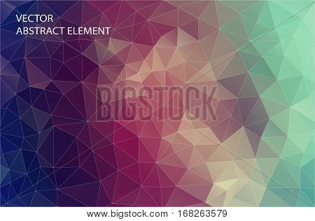 Abstract 2D triangle geometric colorful background. design for web.