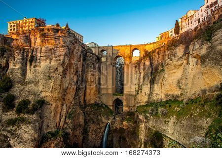 The Village Of Ronda In Andalusia, Spain.