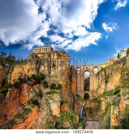 The Village Of Ronda In Andalusia, Spain.