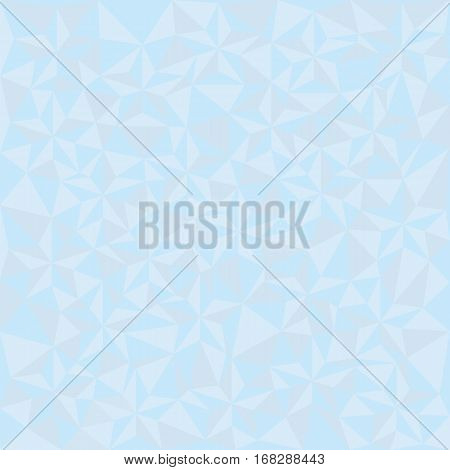 Background made of triangles. Square composition with geometric shapes. Blue colors. Low poly