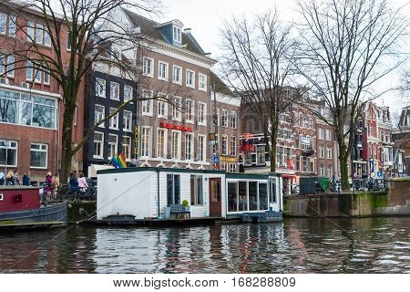 Street View In Amsterdam Historical City Center