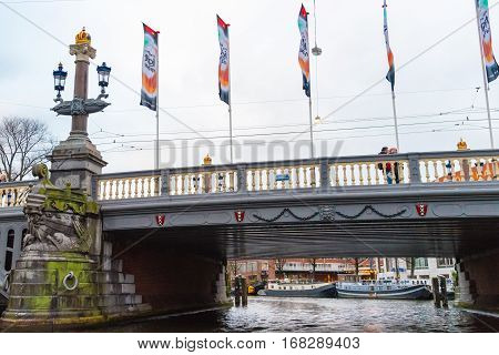 Street View In Amsterdam Historical City Center