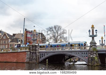 Street View In Amsterdam Historical City Center