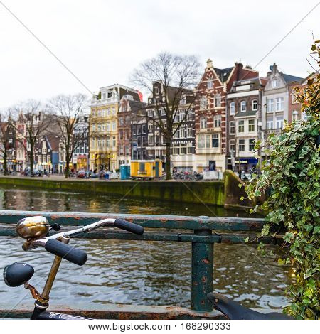 Street View In Amsterdam Historical City Center