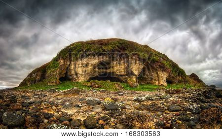 King's Caves near Blackwaterfoot Isle of Arran Scotland