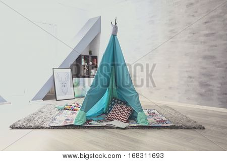 Hovel prepared for children's party at home