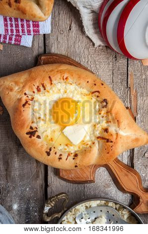 Ajarian Traditional Flatbread - Khachapuri Or Hachapuri