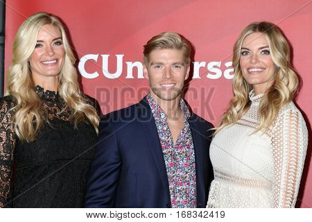 LOS ANGELES - JAN 17:  Askley Wirkus, Kyle Cook, Lauren Wirkus at the NBC/Universal Cable TCA Winter 2017 at Langham Hotel on January 17, 2017 in Pasadena, CA