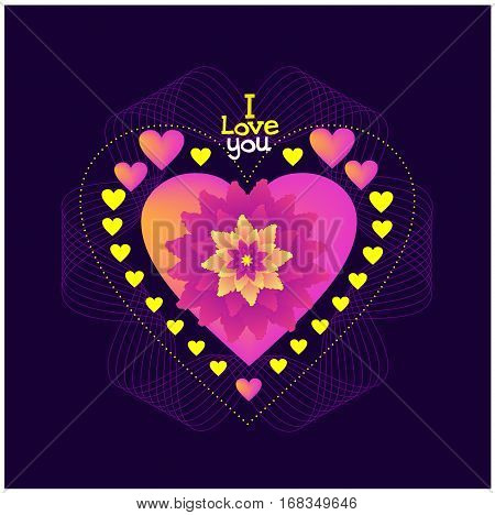 openwork lace heart card with holiday gift in the name of love