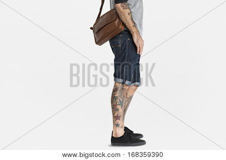Tattooed Man Messenger Bag
