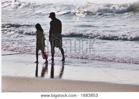 Tochter und Papa