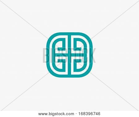 Ornamental B logo template design. Luxury logo template.