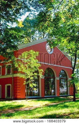 Gomel, Belarus, August 26, 2006: Tower Of Palace Of Rumyantsev-paskevich, Palace And Park Ensemble.