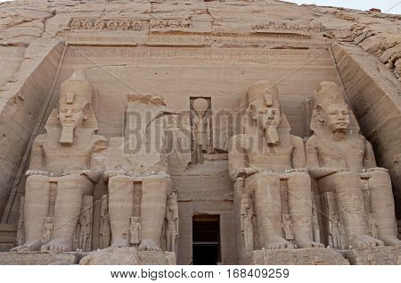 Abu Simbel in Nubia is a popular tourist destination - Egypt 2012