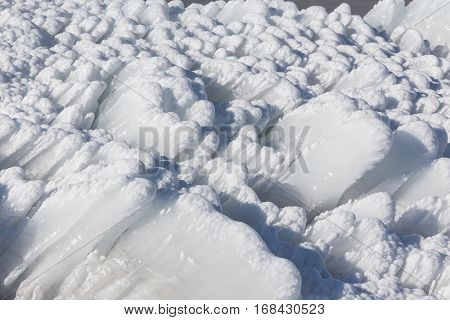 Froze The Lagoon Kalochori In Northern Greece
