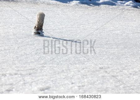 Froze The Lagoon Kalochori In Northern Greece