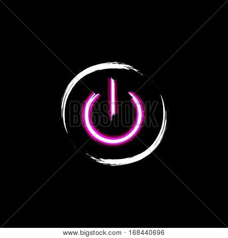 On And Off Neon Button
