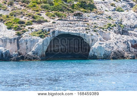 Amazing Cave on Zakynthos Island from Greece