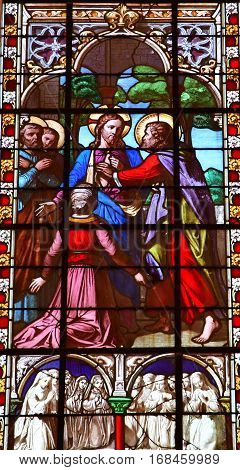 Fleury sur Andelle France - september 7 2016 : the Notre Dame de la Vallee church