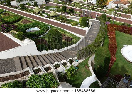 Victoria garden in Orotava village on island Tenerife