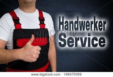 Handwerker Service (in German Craftsman Service) Is Shown By Artisan Concept